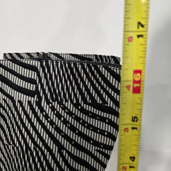 Bruno Magli Womens Graphic Print Tall Dress Boots Sz 37 / 6.5-7 fur pointed toe - Picture 14 of 14